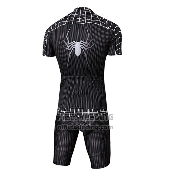2019 Fietskleding Marvel Heros Spider Man Zwart Korte Mouwen en Koersbroek