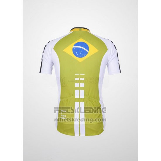 2011 Fietskleding Assos Wit en Geel Korte Mouwen en Koersbroek