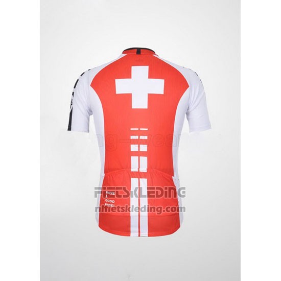 2011 Fietskleding Assos Wit en Rood Korte Mouwen en Koersbroek