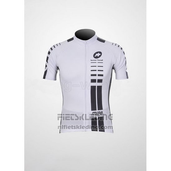 2011 Fietskleding Assos Wit en Zwart Korte Mouwen en Koersbroek