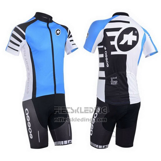 2013 Fietskleding Assos Azuur en Zwart Korte Mouwen en Koersbroek