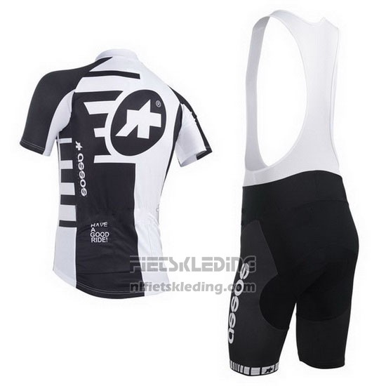 2013 Fietskleding Assos Wit en Zwart Korte Mouwen en Koersbroek