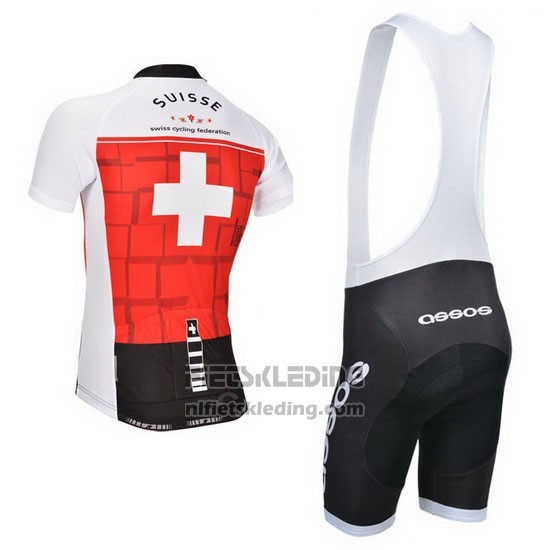 2014 Fietskleding Assos Wit en Rood Korte Mouwen en Koersbroek