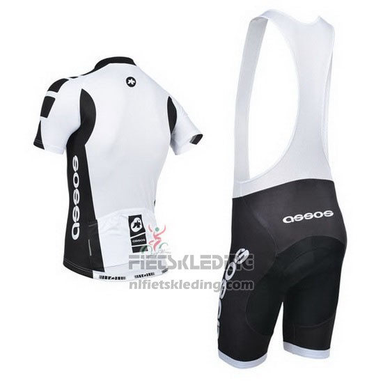 2014 Fietskleding Assos Wit en Zwart Korte Mouwen en Koersbroek