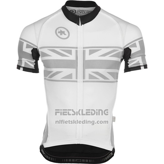 2016 Fietskleding Assos Geel en Wit Korte Mouwen en Koersbroek
