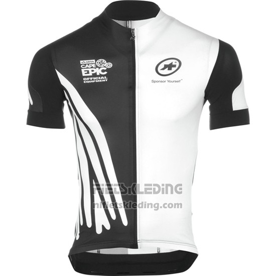 2016 Fietskleding Assos Wit en Zwart Korte Mouwen en Koersbroek