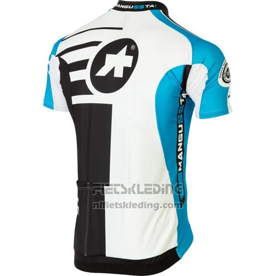 2016 Fietskleding Assos Zwart en Blauw Korte Mouwen en Koersbroek