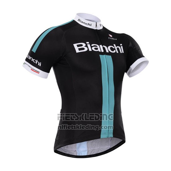 2015 Fietskleding Bardiani Zwart en Blauw Korte Mouwen en Koersbroek