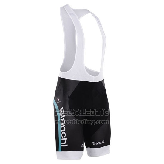 2015 Fietskleding Bardiani Zwart en Blauw Korte Mouwen en Koersbroek