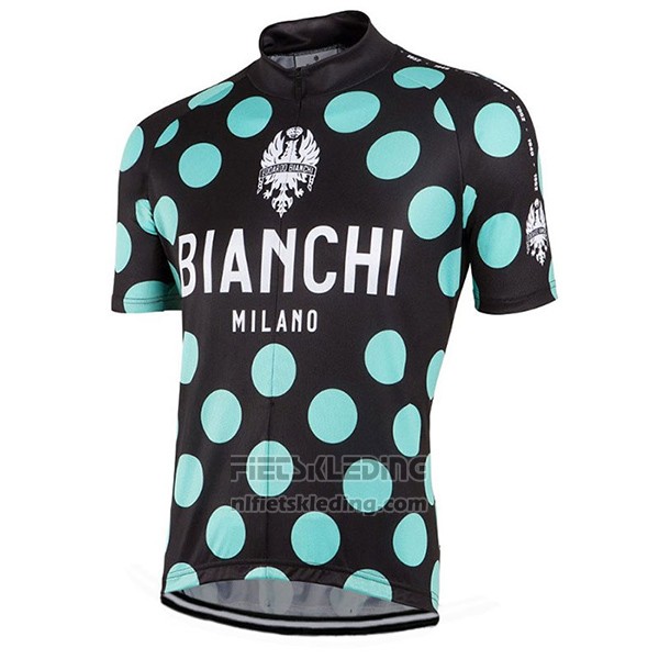 2016 Fietskleding Bianchi Groen en Zwart Korte Mouwen en Koersbroek