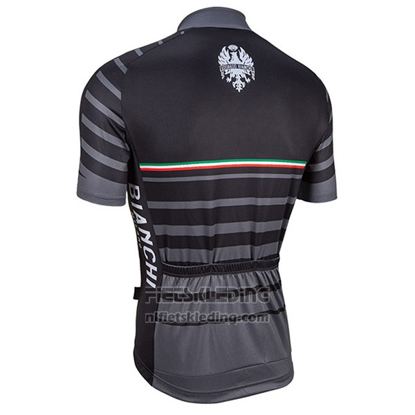 2017 Fietskleding Bianchi Milano Albatros Grijs Korte Mouwen en Koersbroek