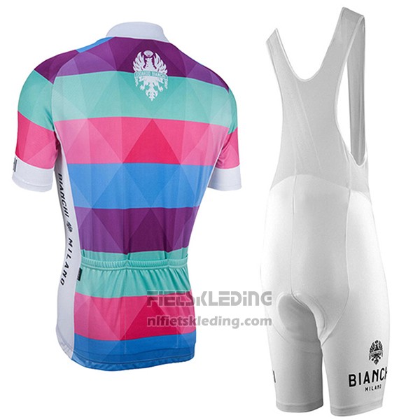 2017 Fietskleding Bianchi Milano Aviolo Rood Korte Mouwen en Koersbroek