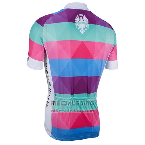 2017 Fietskleding Bianchi Milano Aviolo Rood Korte Mouwen en Koersbroek