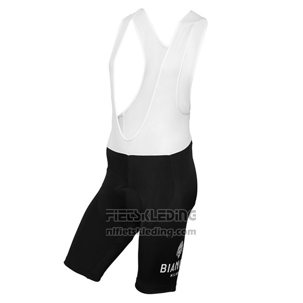 2017 Fietskleding Bianchi Milano Aviolo Zwart Korte Mouwen en Koersbroek
