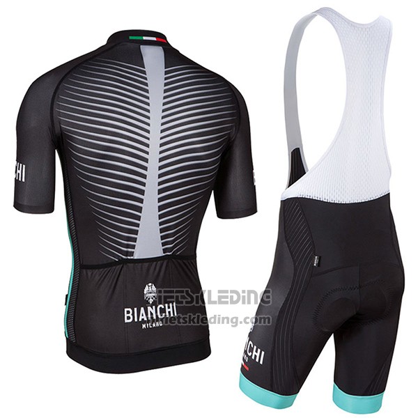 2017 Fietskleding Bianchi Milano Ceresole Zwart Korte Mouwen en Koersbroek