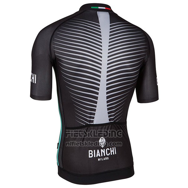 2017 Fietskleding Bianchi Milano Ceresole Zwart Korte Mouwen en Koersbroek