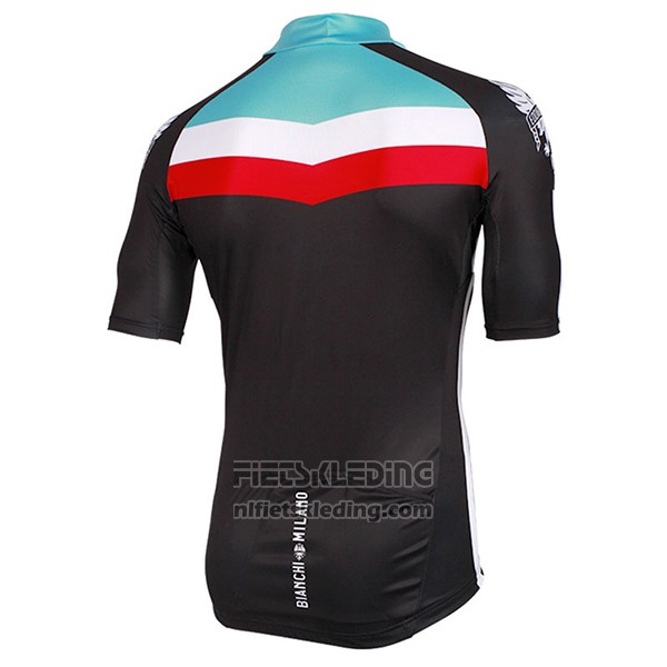 2017 Fietskleding Bianchi Milano Chorei Zwart Korte Mouwen en Koersbroek