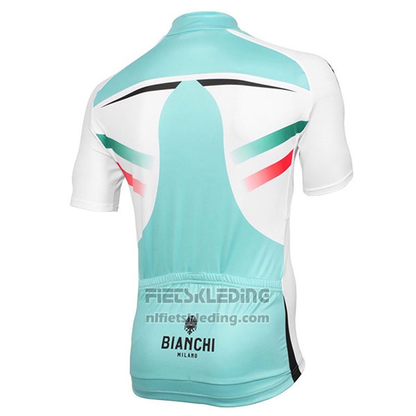 2017 Fietskleding Bianchi Milano Groen en Wit Korte Mouwen en Koersbroek