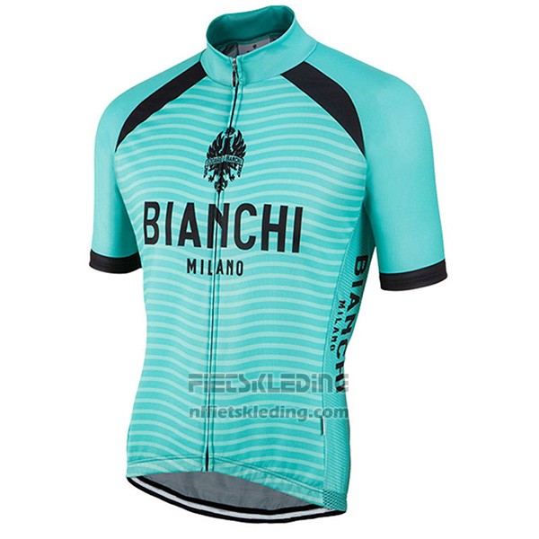 2017 Fietskleding Bianchi Milano Meja Groen Korte Mouwen en Koersbroek