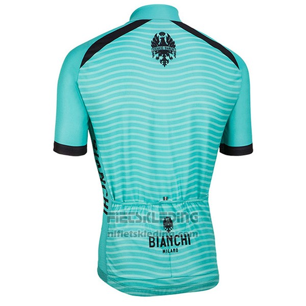 2017 Fietskleding Bianchi Milano Meja Groen Korte Mouwen en Koersbroek