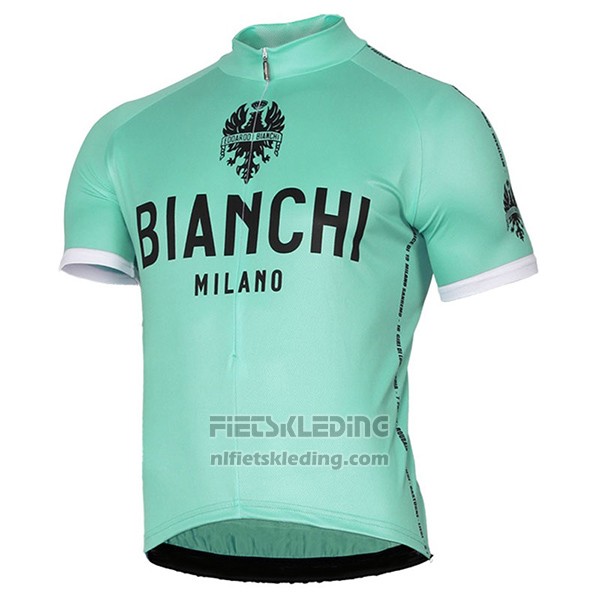 2017 Fietskleding Bianchi Milano Pride Groen Korte Mouwen en Koersbroek