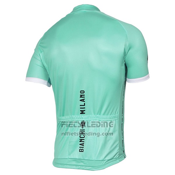 2017 Fietskleding Bianchi Milano Pride Groen Korte Mouwen en Koersbroek