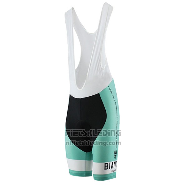2017 Fietskleding Bianchi Milano Pride Groen Korte Mouwen en Koersbroek