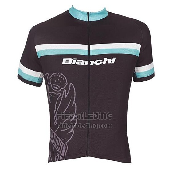 2017 Fietskleding Bianchi Wit en Lichtblauw Korte Mouwen en Koersbroek