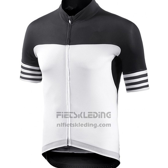 2018 Fietskleding Bianchi Zwart en Wit Korte Mouwen en Koersbroek