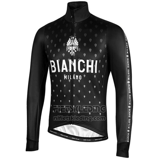 2019 Fietskleding Bianchi Milano FT Zwart Wit Lange Mouwen en Koersbroek