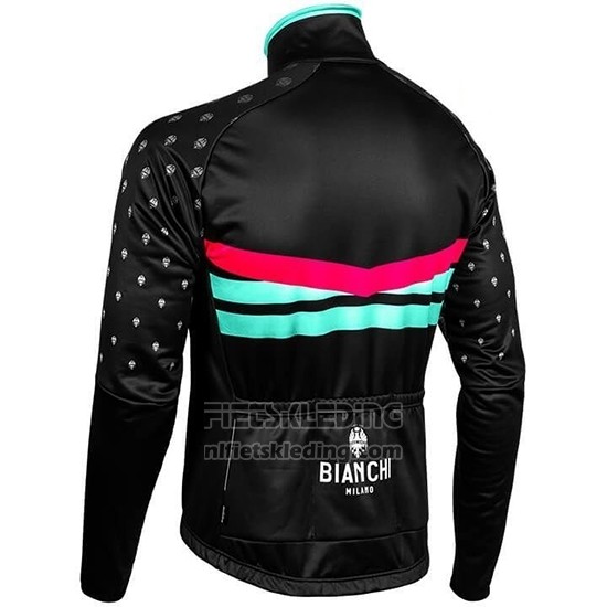 2019 Fietskleding Bianchi Milano PB Zwart Rood Lange Mouwen en Koersbroek