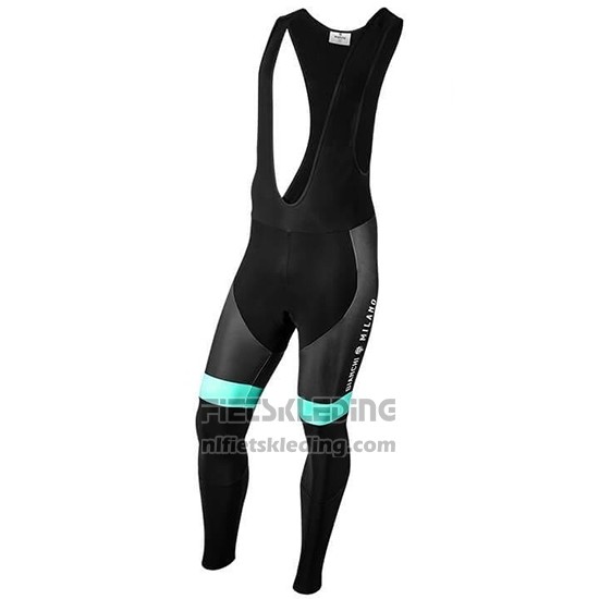 2019 Fietskleding Bianchi Milano PB Zwart Rood Lange Mouwen en Koersbroek