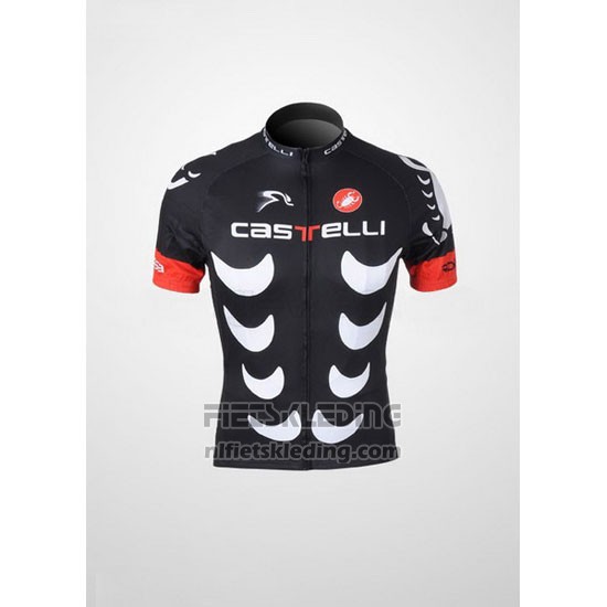 2010 Fietskleding Castelli Zwart en Wit Korte Mouwen en Koersbroek