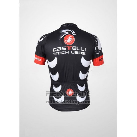 2010 Fietskleding Castelli Zwart en Wit Korte Mouwen en Koersbroek