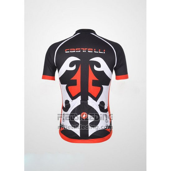 2011 Fietskleding Castelli Rood en Zwart Korte Mouwen en Koersbroek