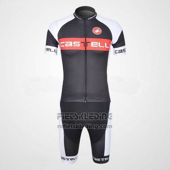 2011 Fietskleding Castelli Wit en Grijs Korte Mouwen en Koersbroek