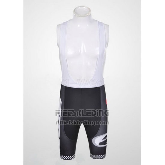 2011 Fietskleding Castelli Wit en Zwart Korte Mouwen en Koersbroek