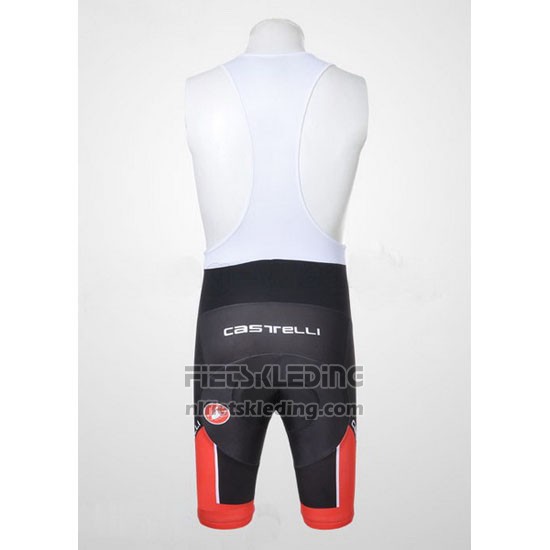 2011 Fietskleding Castelli Zwart en Rood Korte Mouwen en Koersbroek