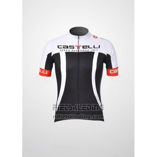 2011 Fietskleding Castelli Zwart en Wit Korte Mouwen en Koersbroek