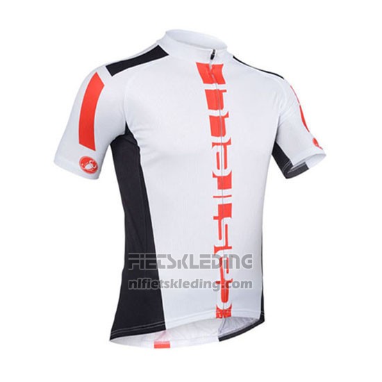 2013 Fietskleding Castelli Oranje en Wit Korte Mouwen en Koersbroek