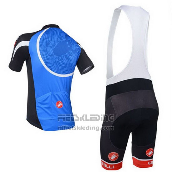 2013 Fietskleding Castelli Zwart en Blauw Korte Mouwen en Koersbroek