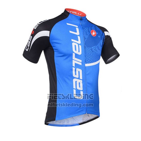 2013 Fietskleding Castelli Zwart en Blauw Korte Mouwen en Koersbroek