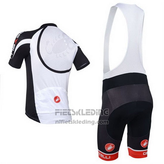 2013 Fietskleding Castelli Zwart en Wit Korte Mouwen en Koersbroek