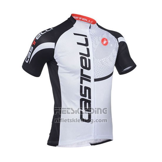 2013 Fietskleding Castelli Zwart en Wit Korte Mouwen en Koersbroek