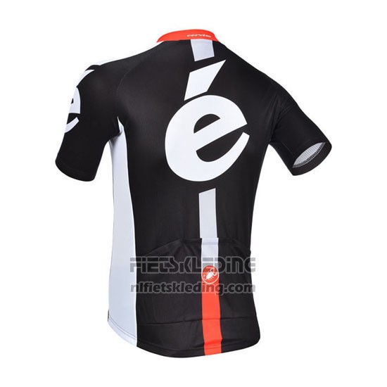 2013 Fietskleding Cervelo Wit en Zwart Korte Mouwen en Koersbroek
