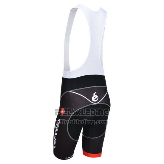 2013 Fietskleding Cervelo Wit en Zwart Korte Mouwen en Koersbroek