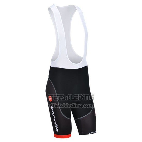 2013 Fietskleding Cervelo Wit en Zwart Korte Mouwen en Koersbroek