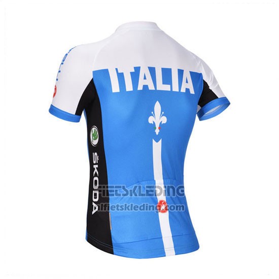 2014 Fietskleding Castelli Blauw en Wit Korte Mouwen en Koersbroek