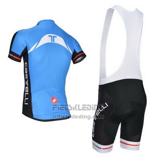 2014 Fietskleding Castelli Blauw en Zwart Korte Mouwen en Koersbroek