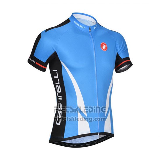 2014 Fietskleding Castelli Blauw en Zwart Korte Mouwen en Koersbroek